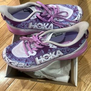 Hoka Lavender and Pink Athletic Shoes